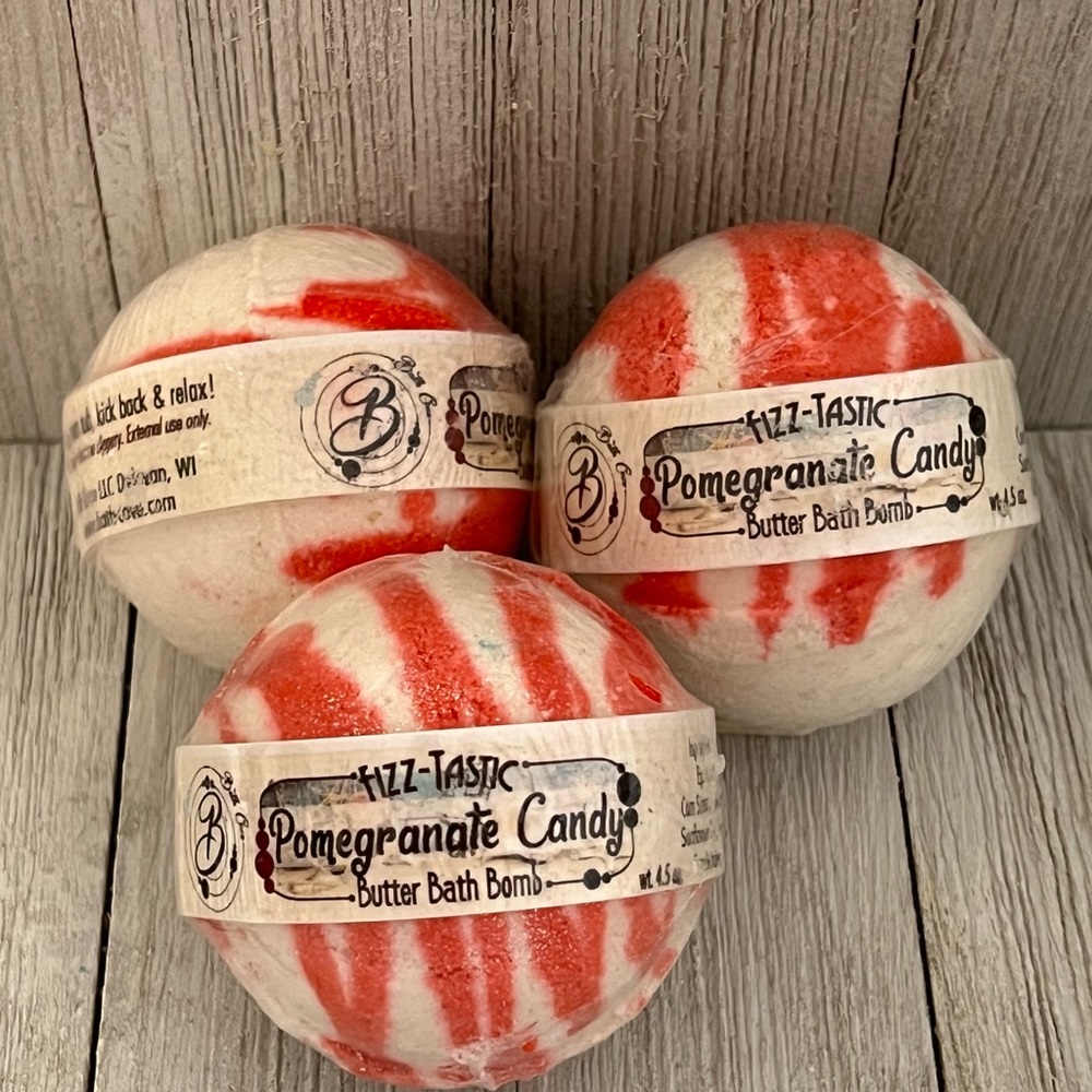 Butter Bath Bomb BUNDLE (Pomegranate Candy)